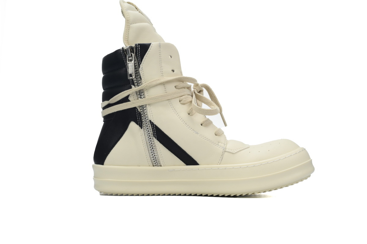 Rick Owens Luxor Geobasket High 'Milk Black'