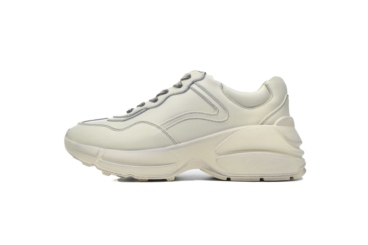 Gucci Rhyton Leather Sneaker with Reflective Piping