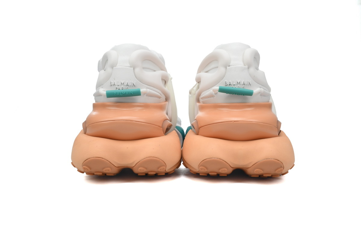BALMAIN Multikolor Buty sportowe White Green Orange
