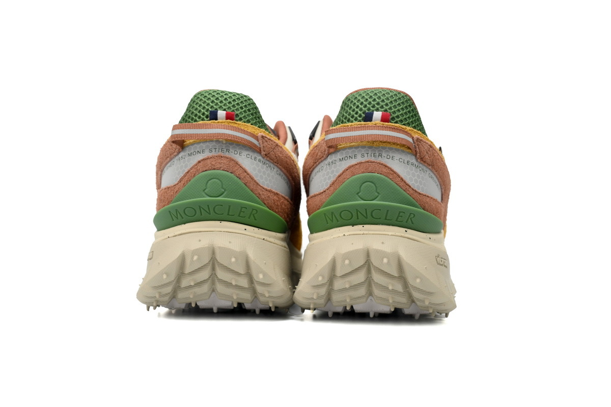 Moncler Trailgrip Leather Black White Yellow Green
