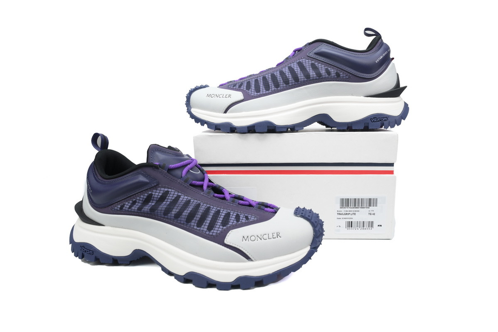 Moncler White Gray Purple
