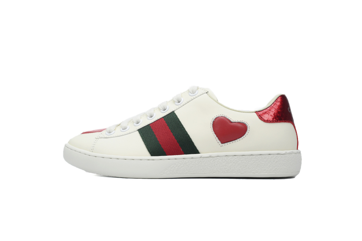 Gucci Ace Heart Leather Sneaker