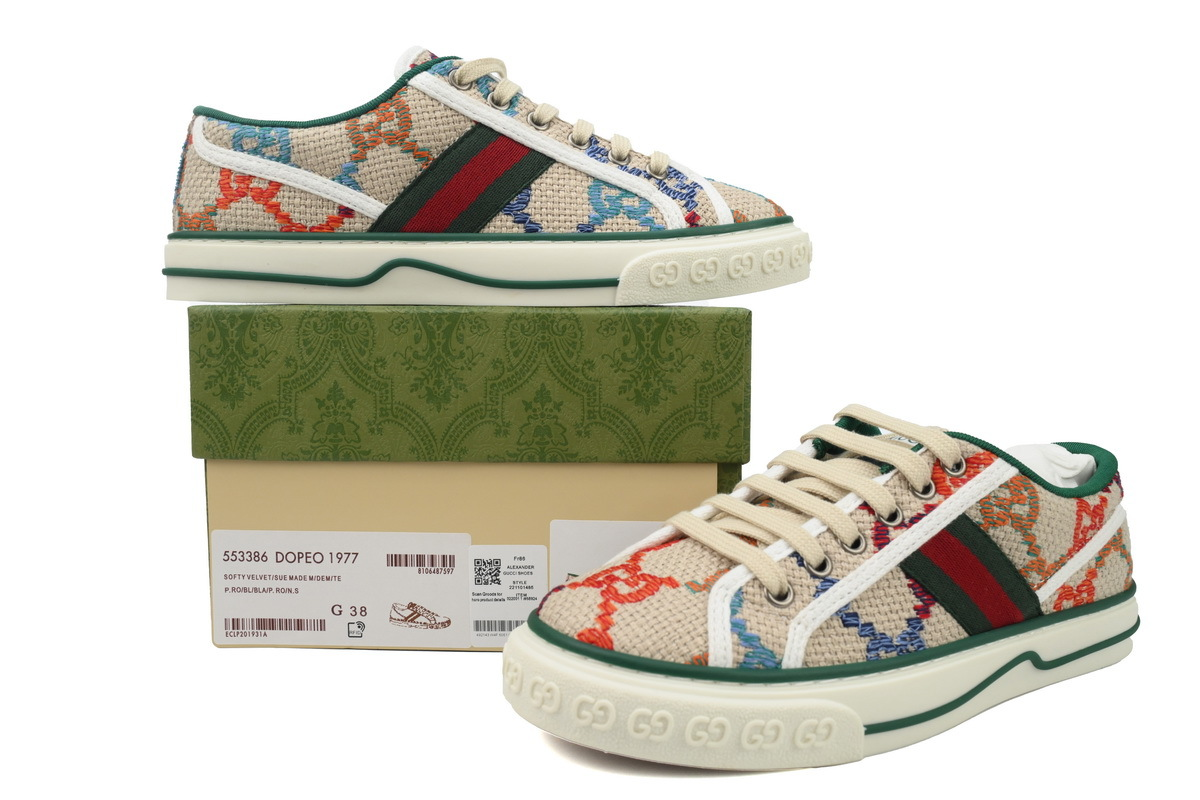 Gucci Multicolor GG Embroidered