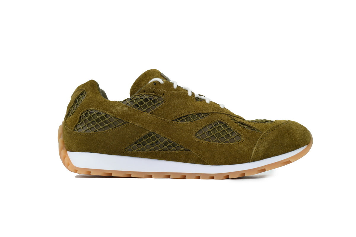 Bottega Veneta Orbit Suede Green
