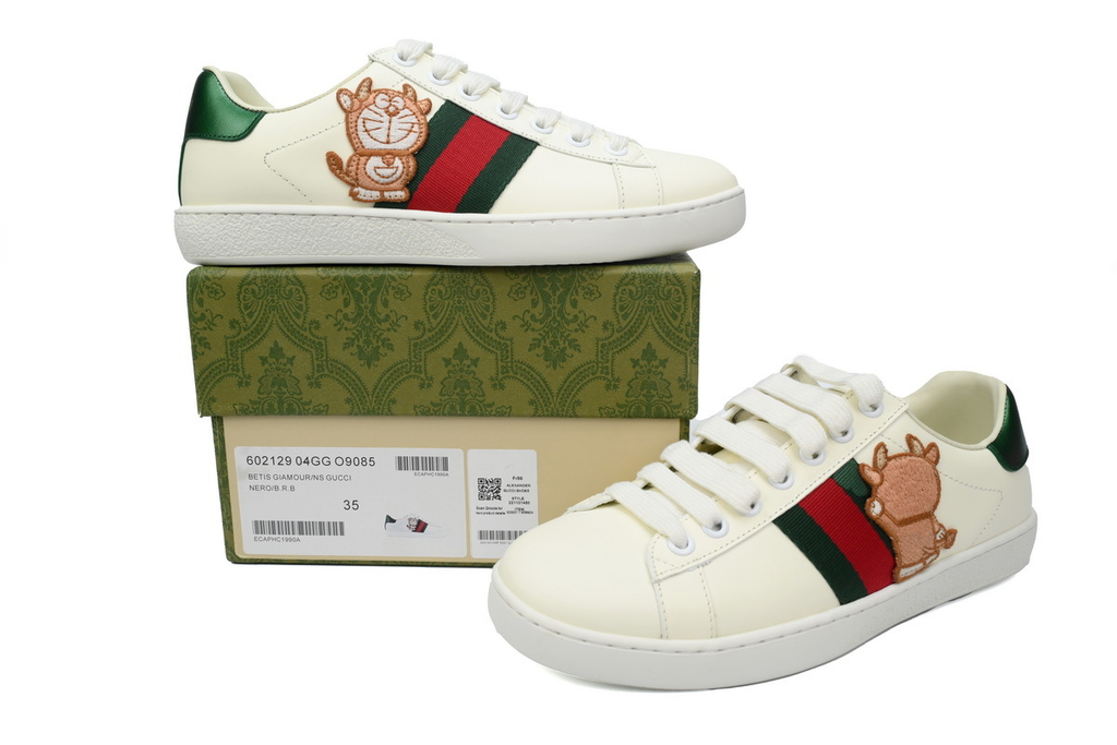 Gucci x Doraemon Ace Sneaker "Ivory Devil Patch"