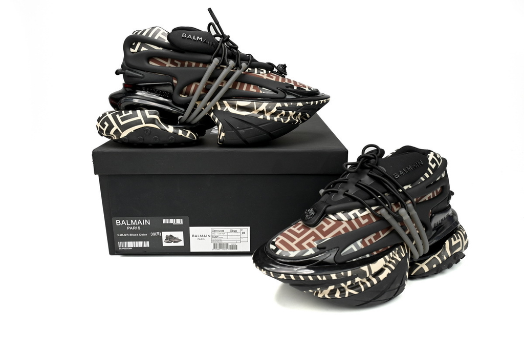 BALMAIN Multikolor Buty sportowe Lattice