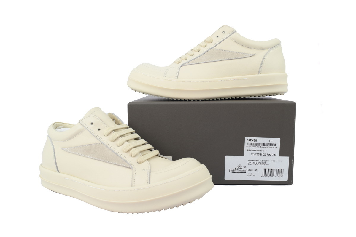 Rick Owens Wmns Lido Vintage Low 'Milk'