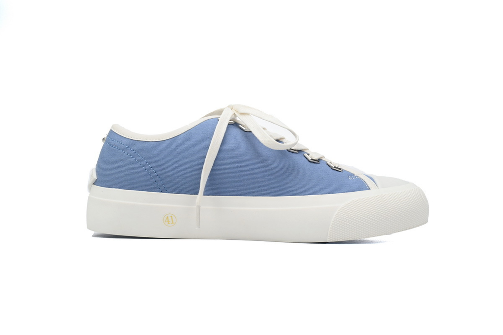 Jimmy Choo Palma Maxi Blue Canvas Platform Trainers