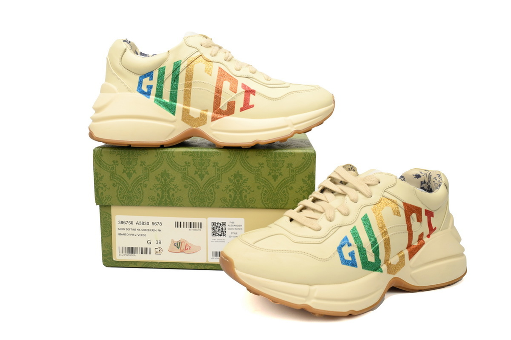 Gucci Rhyton Glitter Gucci Logo