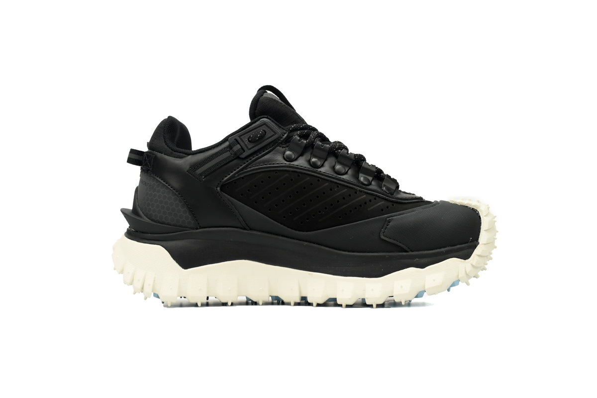 Moncler Trailgrip Leather Black And White