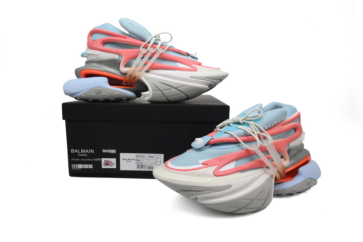 BALMAIN Multikolor Buty sportowe Grey Blue Red