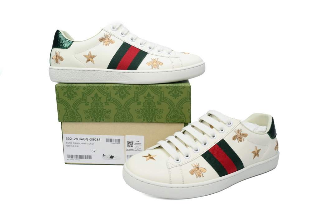 Gucci Ace Bees and Stars Leather Sneaker