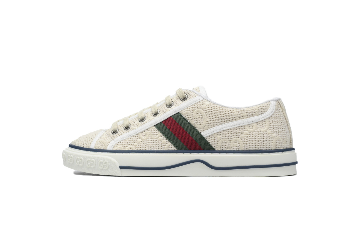 Gucci Tennis GG Crochet / Woven Ivory