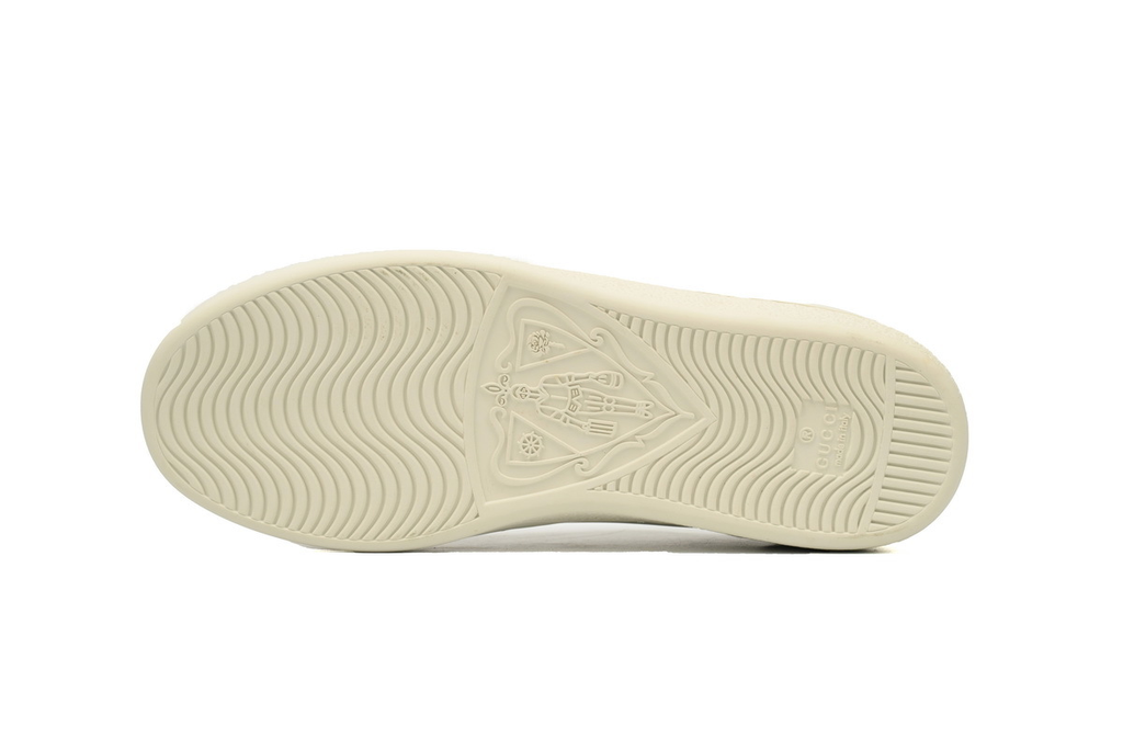 Gucci Ace Perforated Interlocking G White Pink Sneaker